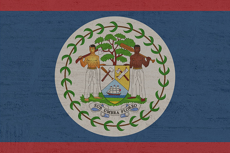 Belize flag banner